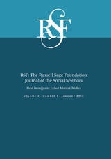 cover of RSF: The Russell Sage Foundation Journal of the Social Sciences: New Immigrant Labor Market Niches