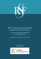 cover of RSF: The Russell Sage Foundation Journal of the Social Sciences: Biosocial Pathways of Well-Being Accross the Life Course