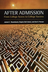 cover of After Admission: From College Access to College Success