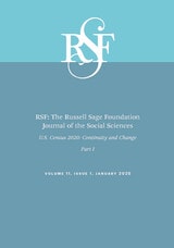 cover of RSF: The Russell Sage Foundation Journal of the Social Sciences: U.S. Census 2020: Continuity and Change