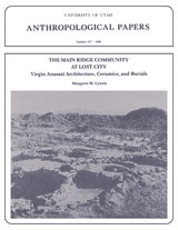 cover of Main Ridge Community At Lost City: Virgin Anazazi Architecture, Ceramics, and Burials