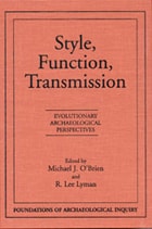 cover of Style, Function, Transmission: Evolutionary Archaeological Perspectives