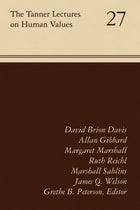 cover of The Tanner Lectures Vol 27