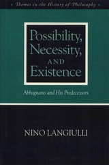cover of Possibility Necessity and Existence: Abbagnano and His Predecessors