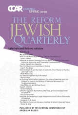 cover of CCAR JOURNAL - SPRING 2020: HALACHAH AND REFORM JUDAISM