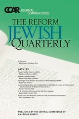 cover of CCAR Journal - Summer 2026: The Reform Jewish Quarterly