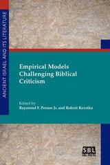 cover of Empirical Models Challenging Biblical Criticism