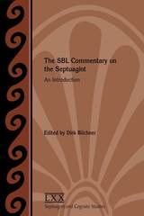 cover of The SBL Commentary on the Septuagint: An Introduction