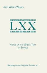 cover of Notes on the Greek Text of Exodus