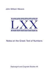 cover of Notes on the Greek Text of Numbers