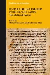 cover of Jewish Biblical Exegesis from Islamic Lands: The Medieval Period