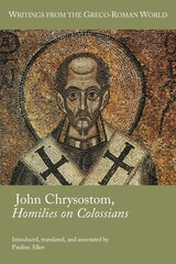 cover of John Chrysostom, Homilies on Colossians