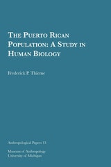 cover of The Puerto Rican Population: A Study in Human Biology