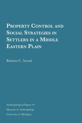 cover of Property Control and Social Strategies in Settlers in a Middle Eastern Plain