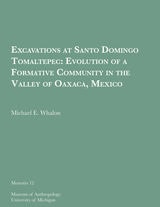 cover of Excavations at Santo Domingo Tomaltepec: Evolution of a Formative Community in the Valley of Oaxaca, Mexico