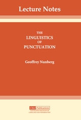 cover of The Linguistics of Punctuation
