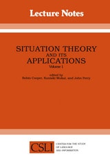 cover of Situation Theory and Its Applications, Volume 1