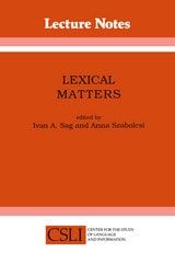 cover of Lexical Matters