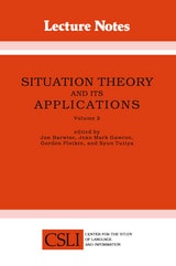 cover of Situation Theory and Its Applications, Volume 2