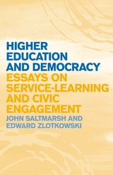 cover of Higher Education and Democracy: Essays on Service-Learning and Civic Engagement