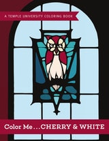 cover of Color me...Cherry & White: A Temple University Coloring Book
