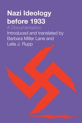 cover of Nazi Ideology before 1933: A Documentation
