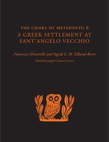 cover of The Chora of Metaponto 6: A Greek Settlement at Sant'Angelo Vecchio