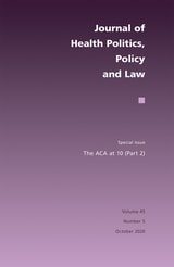 cover of The ACA at 10 (Part Two)