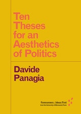 cover of Ten Theses for an Aesthetics of Politics