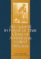 cover of An Appeal in Favor of That Class of Americans Called Africans