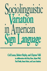 cover of Sociolinguistic Variation in American Sign Language