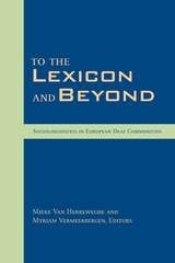 cover of To the Lexicon and Beyond: Sociolinguistics in European Deaf Communities