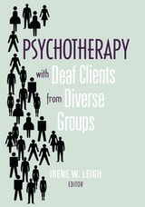 cover of Psychotherapy with Deaf Clients from Diverse Groups
