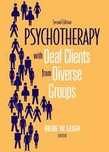 cover of Psychotherapy with Deaf Clients from Diverse Groups