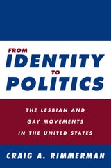 cover of From Identity To Politics: Lesbian & Gay Movements In The U.S.