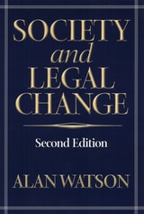 cover of Society And Legal Change 2Nd Ed