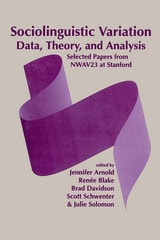 cover of Sociolinguistic Variation: Data, Theory, and Analysis