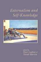 cover of Externalism and Self-Knowledge