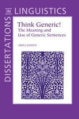 cover of Think Generic!: The Meaning and Use of Generic Sentences