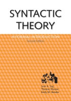 cover of Syntactic Theory: A Formal Introduction, 2nd Edition