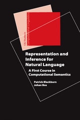 cover of Representation and Inference for Natural Language: A First Course in Computational Semantics