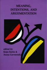 cover of Meaning, Intentions, and Argumentation