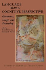 cover of Language from a Cognitive Perspective: Grammar, Usage, and Processing
