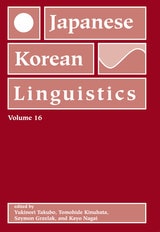 cover of Japanese/Korean Linguistics, Volume 16