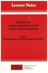cover of German in Head-Driven Phrase Structure Grammar