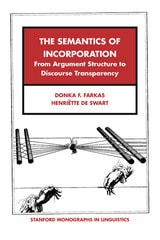 cover of The Semantics of Incorporation: From Argument Structure to Discourse Transparency