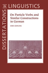 cover of On Particle Verbs and Similar Constructions in German