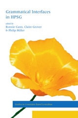 cover of Grammatical Interfaces in HPSG