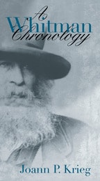 cover of A Whitman Chronology