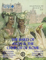 cover of St. Austin Review, The Bard of Avon & the Church of Rome, January/February 2014, Vol. 14, No. 1